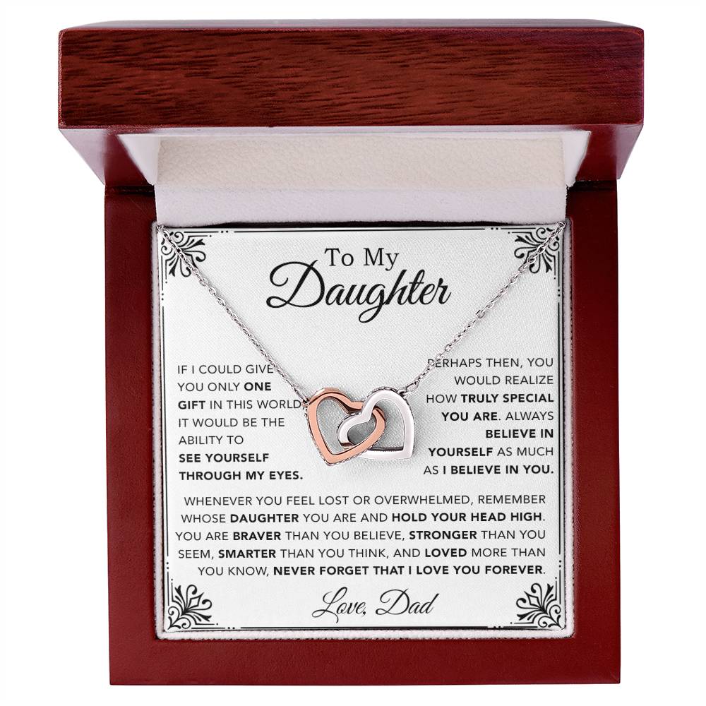 To My Daughter Necklace, Gift for Daughter from Dad, Father Daughter Necklace 1_12