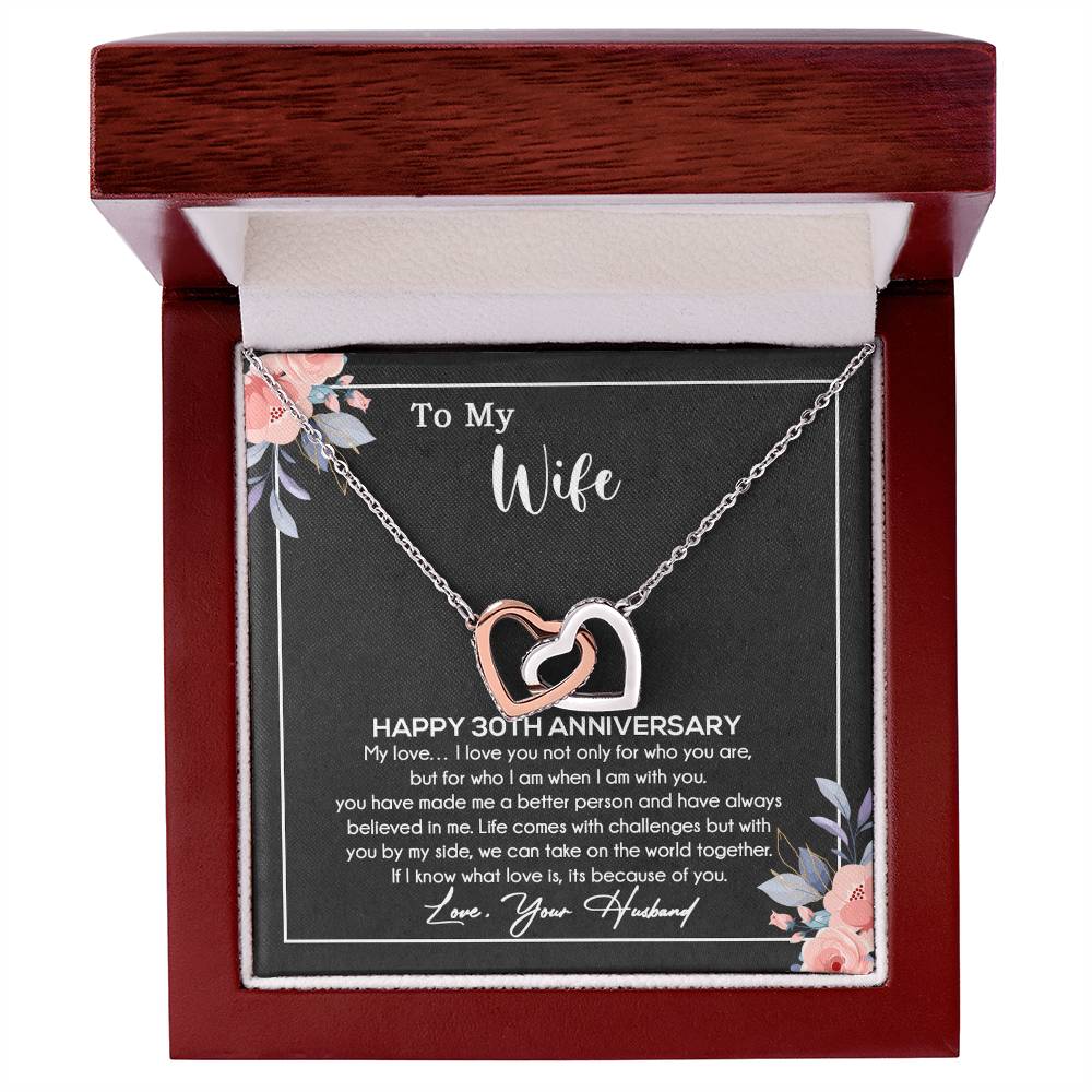 30th Anniversary Gift For Wife Necklace, 30 Year Anniversary, 30th Wedding Gift