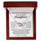 To My Beautiful Daughter Necklace, Sentimental Gift for Daughter From Mom