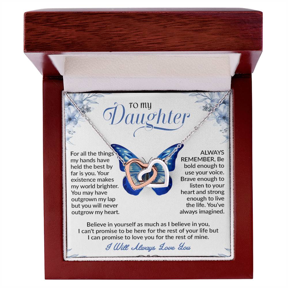 To My Daughter Necklace, Daughter Father Necklace, Daughter Gifts from Dad