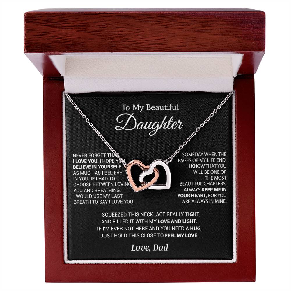 To My Daughter Necklace, Daughter Father Necklace, Daughter Gift From Dad 6_9