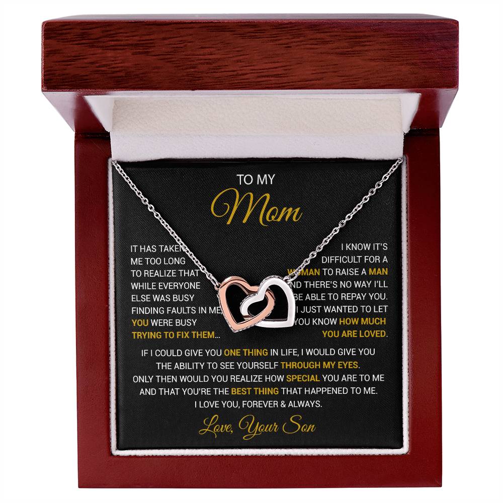 To My Mom Necklace, Mama, Gift From Son For Birthday, Mother 's Day Gift