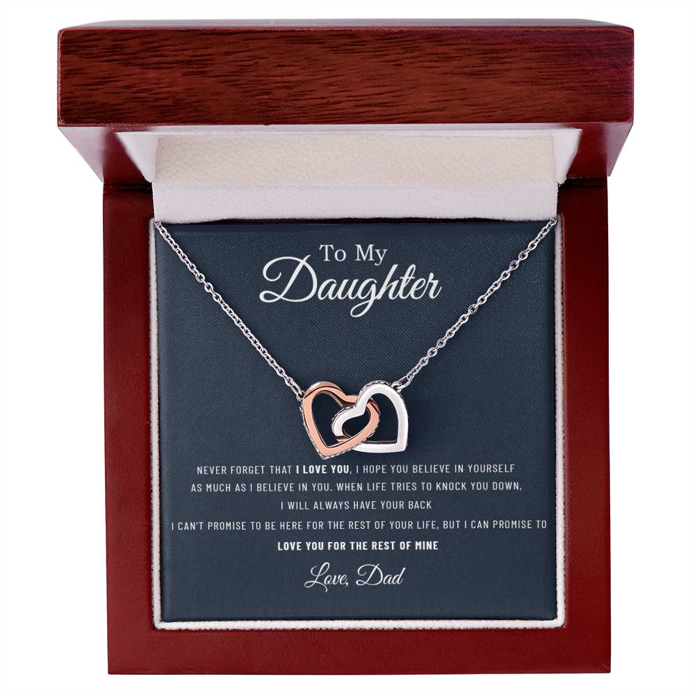 To My Daughter Necklace, Gift For Daughter From Dad, Daughter Father Necklace 14_12