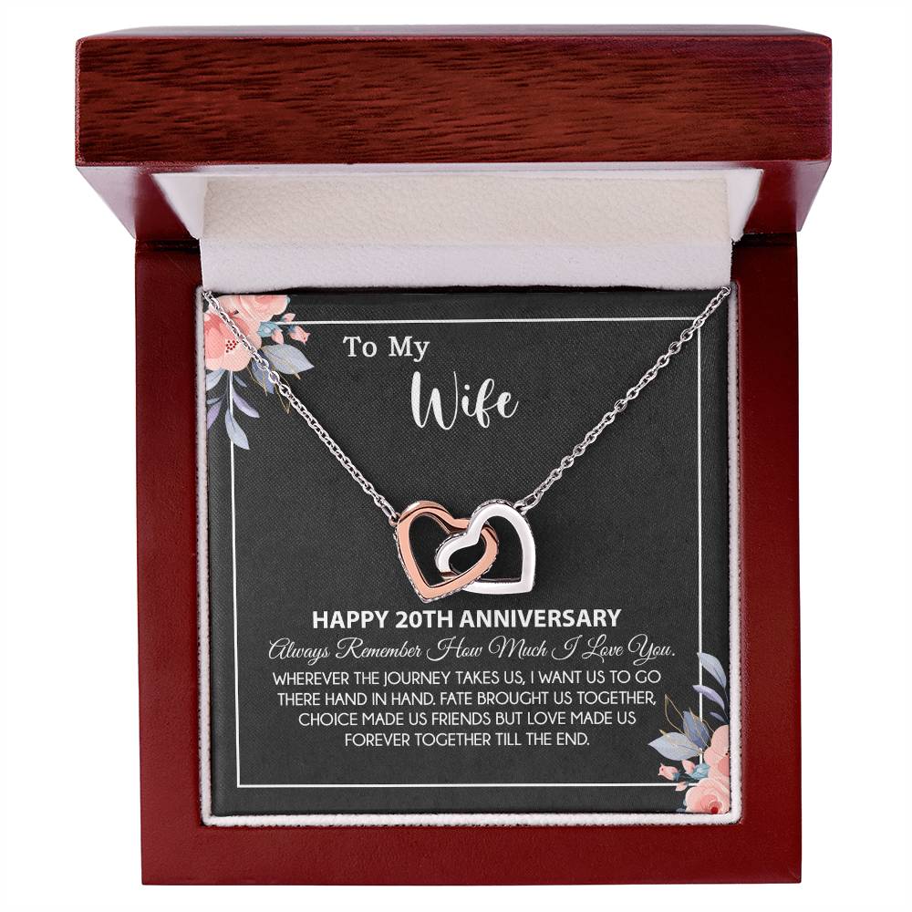20th Anniversary Gift For Wife Necklace, 20 Year Anniversary, 20th Wedding Gift