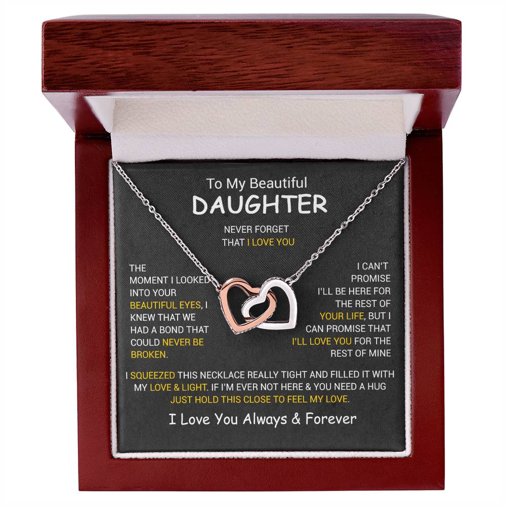 To My Daughter Necklace, Daughter Father Necklace, Daughter Gift From Dad, Mom 3_12