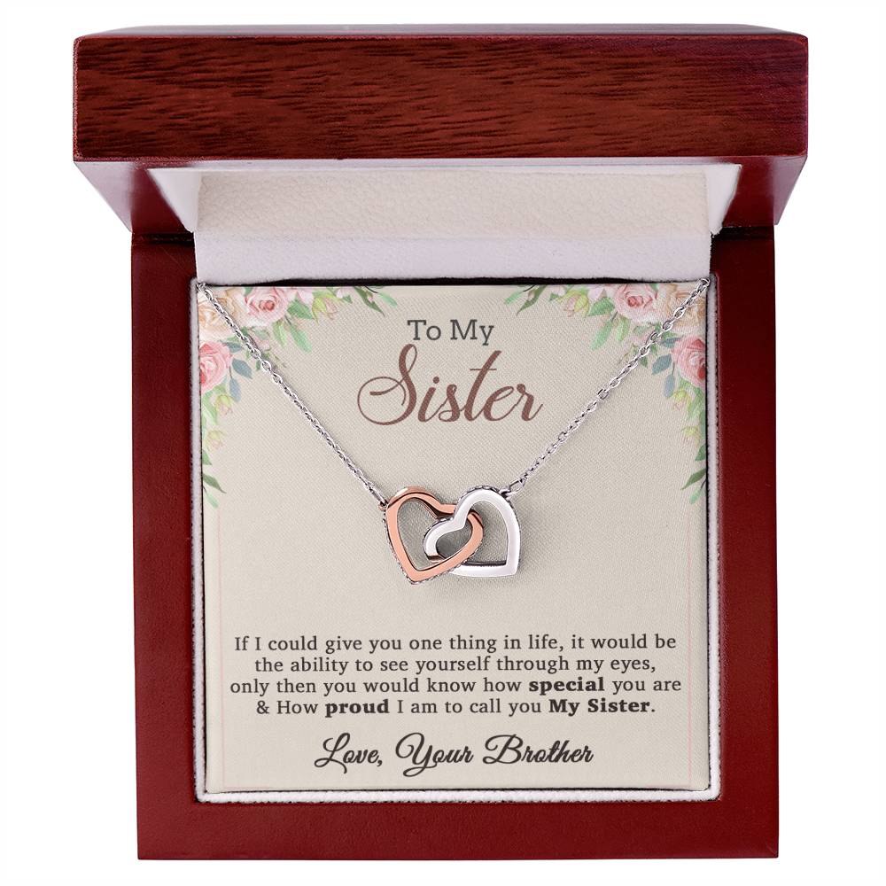 To My Sister Necklace, Brother to Sister, Birthday gift For Sister from Brother 7_12