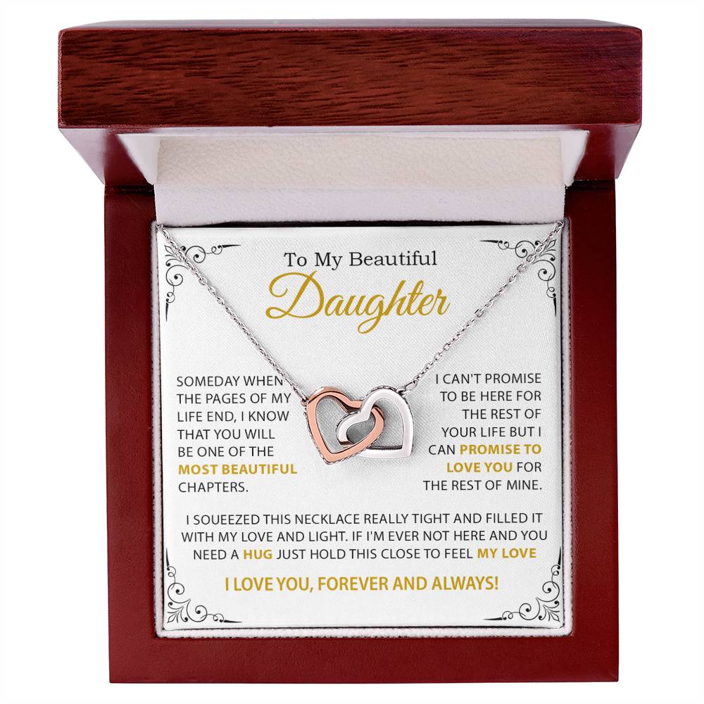 To My Daughter Necklace, Mother Daughter Gifts, Daughter Necklace, Dad Daughter