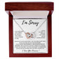 I'm Sorry Gift Apology Gift Necklace For Her, Wife, Girlfriend, Friend, Forgive