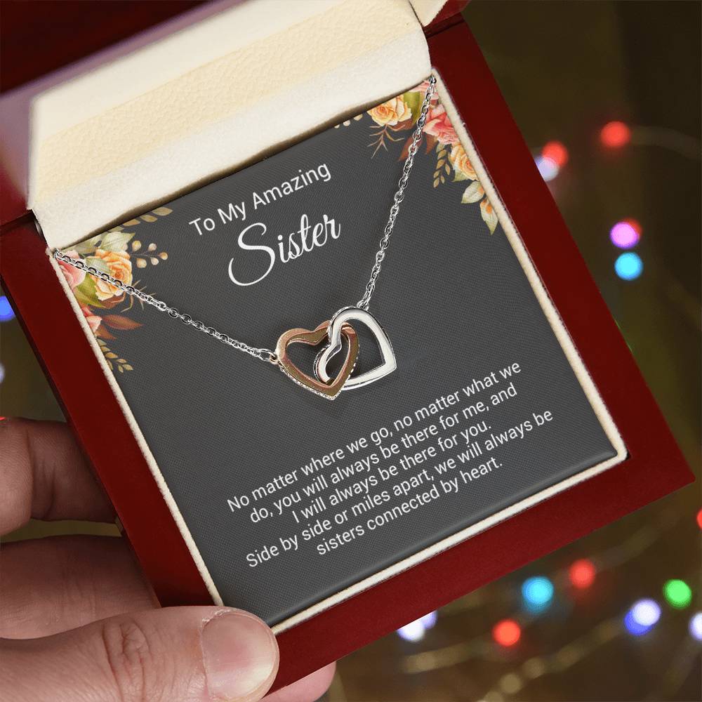 To My Sister Necklace, Birthday Gift For Sister, Sister Christmas Gift
