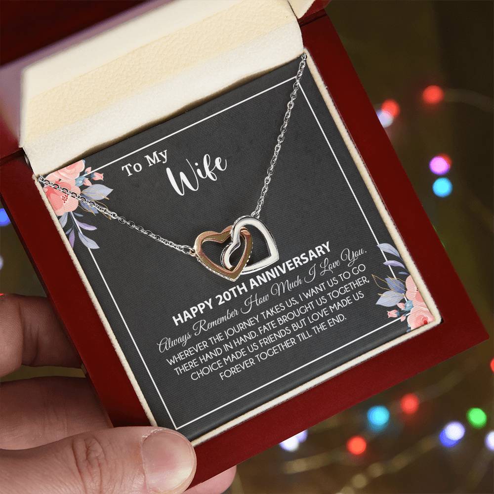 20th Anniversary Gift For Wife Necklace, 20 Year Anniversary, 20th Wedding Gift