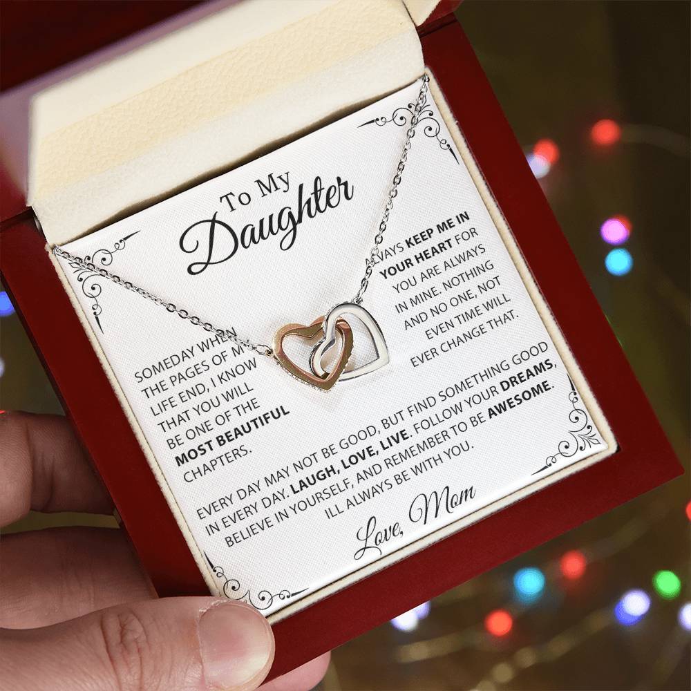 To My Daughter Necklace, Gift for Daughter from Mom, Mother Daughter Necklace 20_10