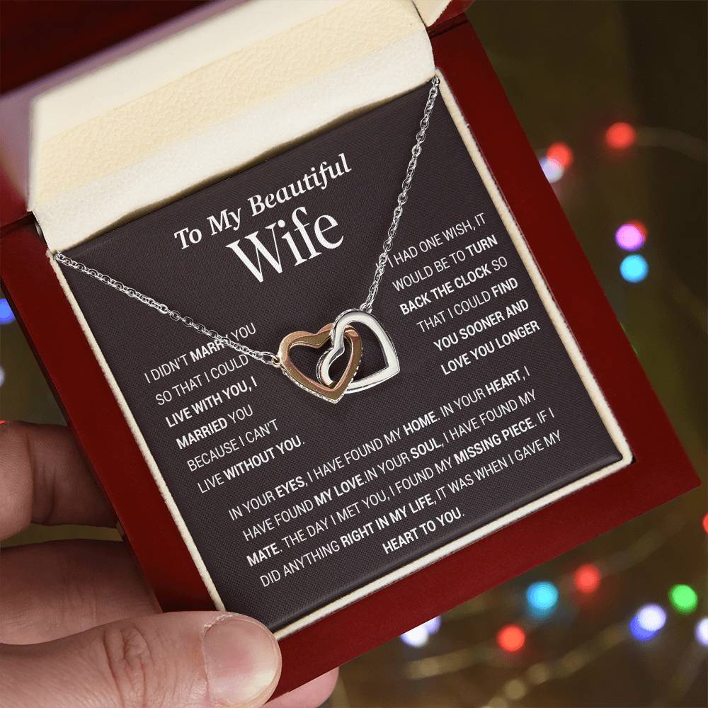To My Wife Necklace, Gift For Wife, Anniversary Gift For Wife, Christmas Gift 27_11_Tim