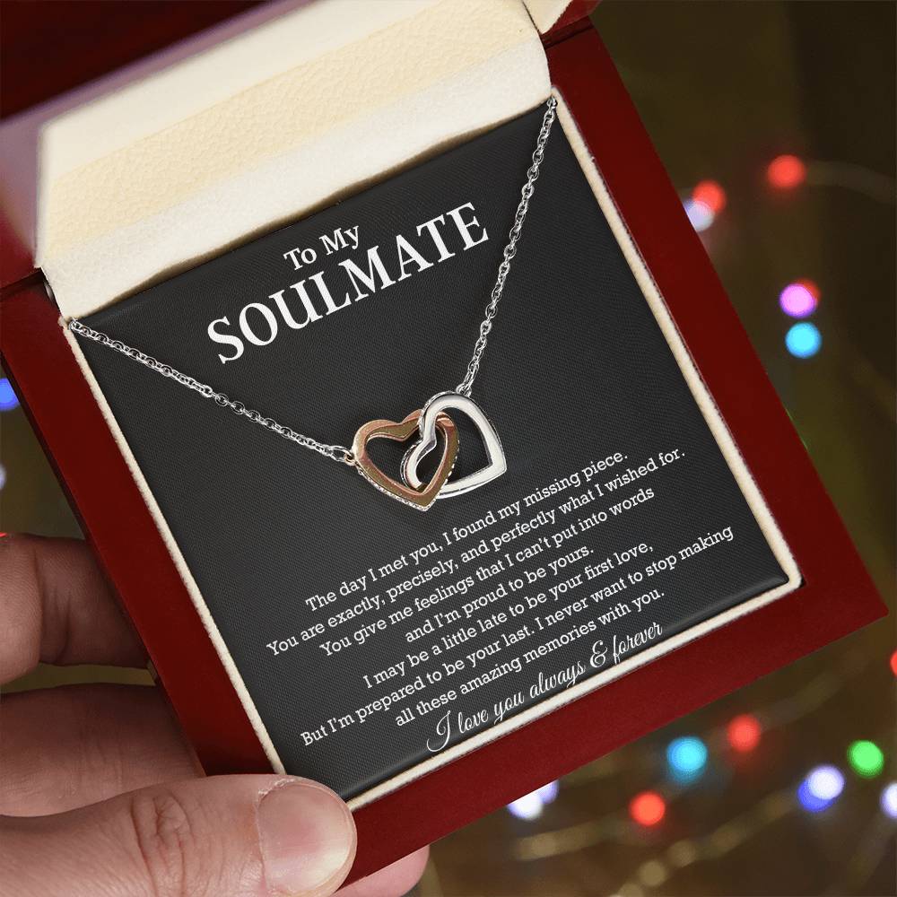 To My Soulmate Necklace, Birthday Gift for Her, Anniversary Gift, Christmas Gift 18_8