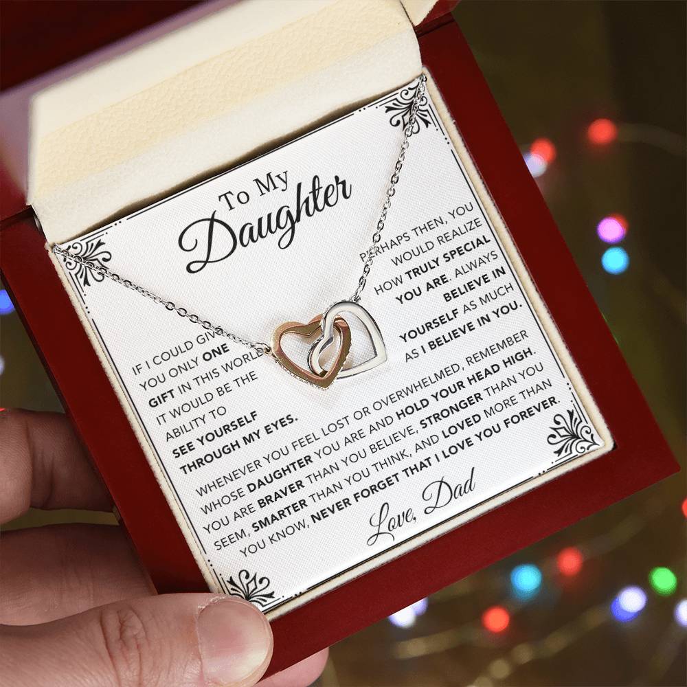 To My Daughter Necklace, Gift for Daughter from Dad, Father Daughter Necklace 1_12
