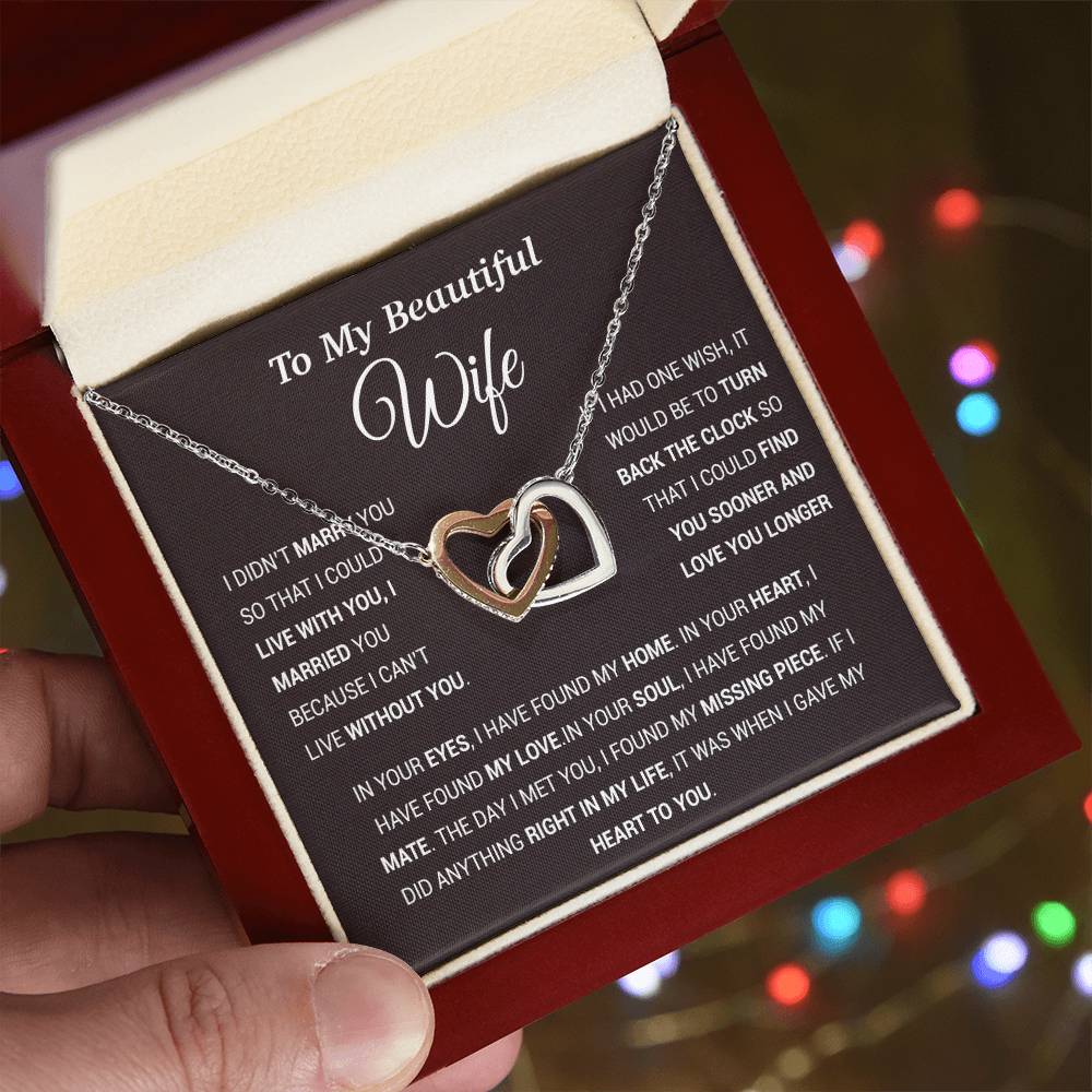 To My Wife Necklace, Gift For Wife, Anniversary Gift For Wife, Christmas Gift 28_11_Tim