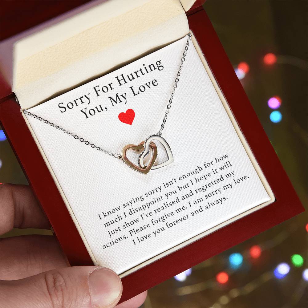Sorry For Hurting You Necklace, Forgiveness Gift, Apology Gift for Her