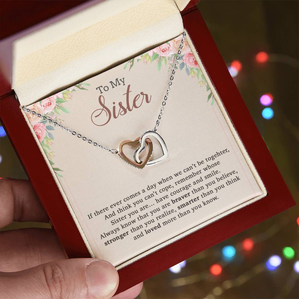 To My Sister Necklace, Brother to Sister, Birthday gift For Sister from Brother 9_12