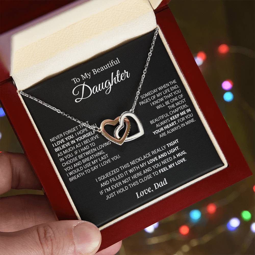 To My Daughter Necklace, Daughter Father Necklace, Daughter Gift From Dad 6_9