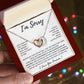 I'm Sorry Gift Apology Gift Necklace For Her, Wife, Girlfriend, Friend, Forgive