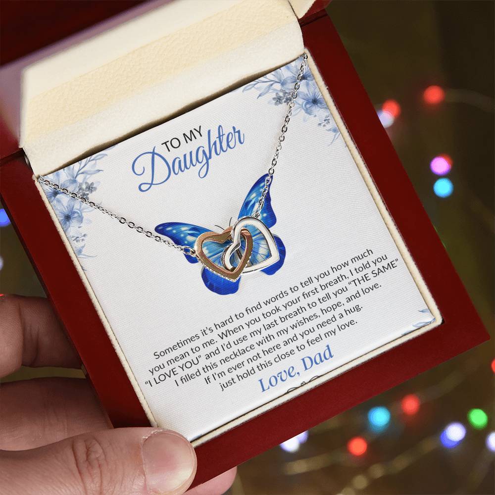 To My Daughter Necklace, Gift For Daughter From Dad, Daughter Father Necklace 1_12