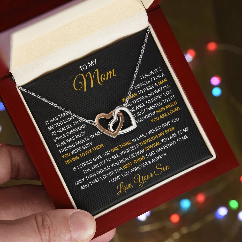 To My Mom Necklace, Mama, Gift From Son For Birthday, Mother 's Day Gift