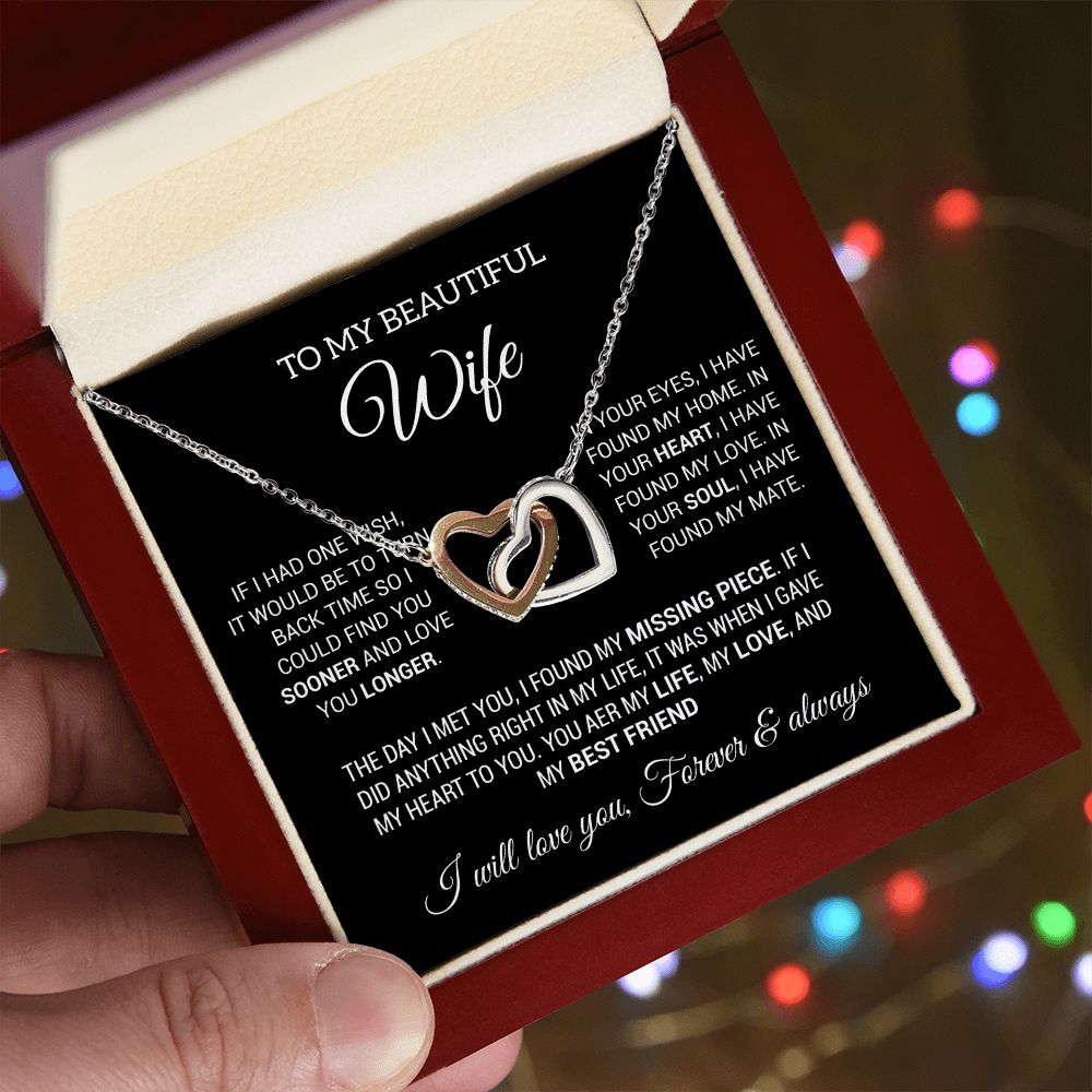 To My Wife Necklace, Gift For Wife, Anniversary Gift For Wife, Christmas Gifts