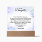 To My Daughter Acrylic Plaque, Gift for Daughter, Daughter Birthday Gift From Dad 25_1