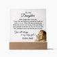 To My Daughter Acrylic Plaque, Gift for Daughter, Lion Gift from Dad