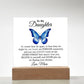 To My Daughter Acrylic Plaque, Gift from Mom, Sentimental Gift for Daughter