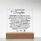 To My Daughter Acrylic Plaque, Gift from Mom, Birthday Gift for Daughter