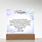 To My Daughter Acrylic Plaque, Gift for Daughter, Daughter Birthday Gift From Dad 25_1