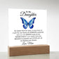 To My Daughter Acrylic Plaque, Gift from Mom, Sentimental Gift for Daughter