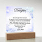 To My Daughter Acrylic Plaque, Gift for Daughter, Daughter Birthday Gift From Dad 25_1