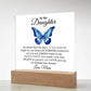 To My Daughter Acrylic Plaque, Gift from Mom, Sentimental Gift for Daughter