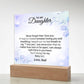 To My Daughter Acrylic Plaque, Gift for Daughter, Daughter Birthday Gift From Dad 25_1