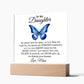 To My Daughter Acrylic Plaque, Gift from Mom, Sentimental Gift for Daughter