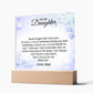 To My Daughter Acrylic Plaque, Gift for Daughter, Daughter Birthday Gift From Dad 25_1