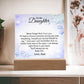 To My Daughter Acrylic Plaque, Gift for Daughter, Daughter Birthday Gift From Dad 25_1