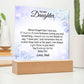 To My Daughter Acrylic Plaque, Gift for Daughter, Daughter Birthday Gift From Dad 25_1