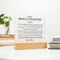 Custom Bonus Daughter Gift Acrylic Plaque, Step Daughter Gift from Step Mom, Gift from Step dad