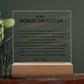 Custom Bonus Daughter Gift Acrylic Plaque, Step Daughter Gift from Step Mom, Gift from Step dad