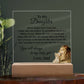 To My Daughter Acrylic Plaque, Gift for Daughter, Lion Gift from Dad