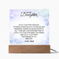 To My Daughter Acrylic Plaque, Gift for Daughter, Daughter Birthday Gift From Dad 25_1