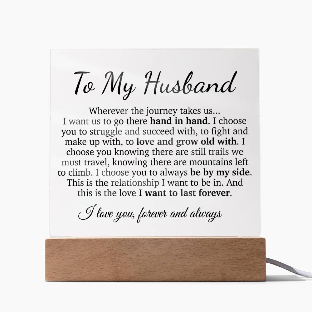 To My Husband Acrylic Plaque, Office Gift for Husband, Husband Work Gift, Husband Birthday Gift