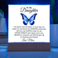 To My Daughter Acrylic Plaque, Gift from Mom, Sentimental Gift for Daughter