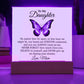 To My Daughter Acrylic Plaque, Gift from Mom, Sentimental Gift for Daughter