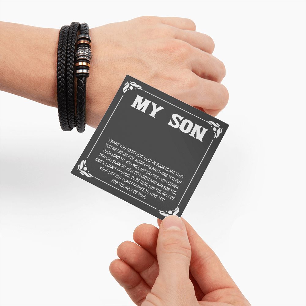 To My Son Bracelet, From Dad To Son, Birthday Gifts For Son, Holiday Gifts For Adult Son, Gifts To Sons From Mom