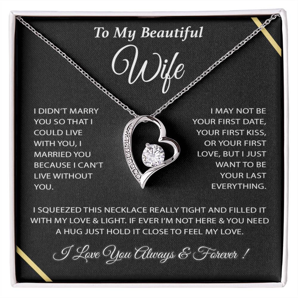 To My Wife Necklace, Wife Gift from Husband, Wife Birthday Gift, Christmas Gift 4_12