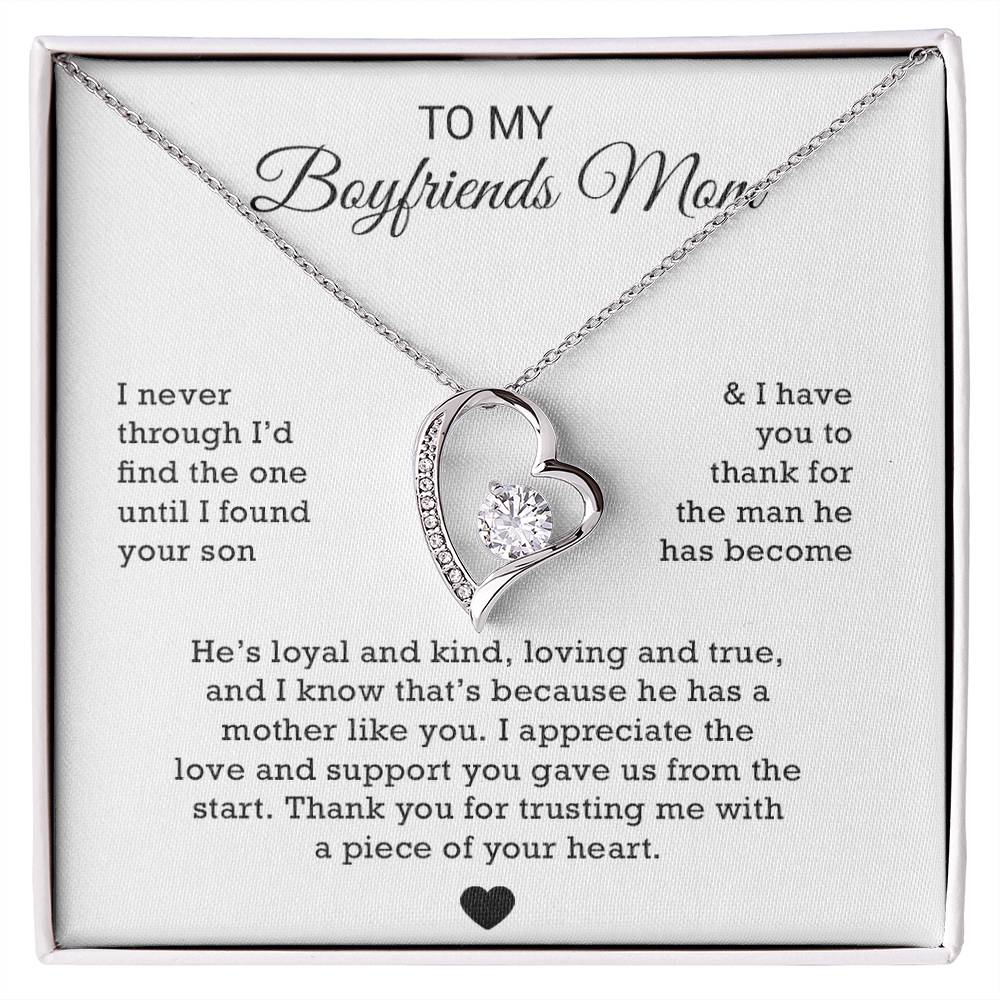 To My Boyfriends Mom Necklace, Gift for Boyfriends Mom, Boyfriends Mom Gift