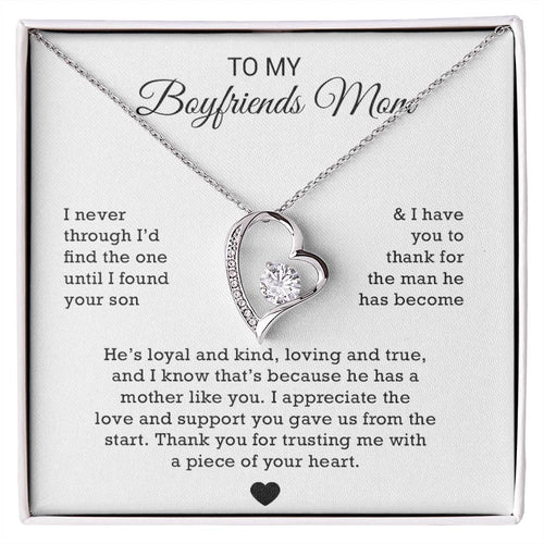 To My Boyfriends Mom Necklace, Gift for Boyfriends Mom, Boyfriends Mom Gift